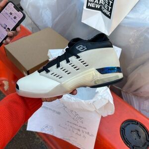 White and Black Athletic Sneakers